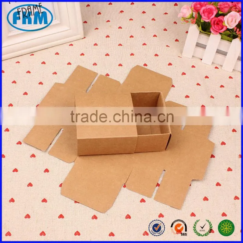7.2 * 7.2 * 3.8CM kraft paper candy moon cake box jewelry box drawer box