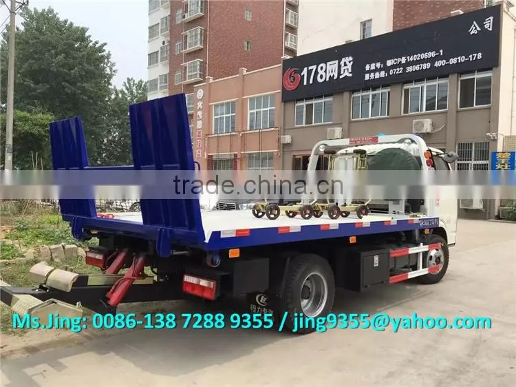 2016 New Euro IV Mini china tow truck, 4200*2300 mm platform tow trucks sale in Chile