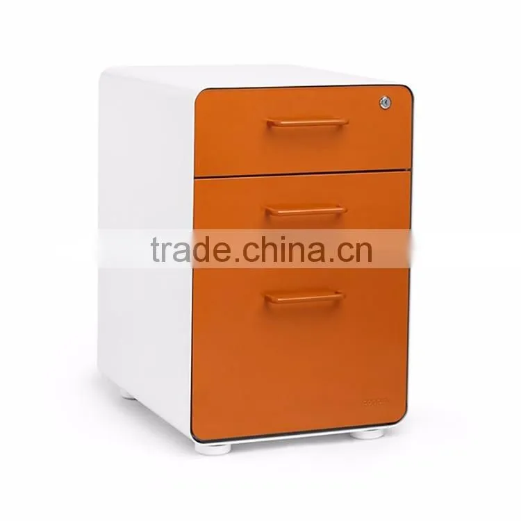 China top quality colorful office furniture small steel mobile file cabient