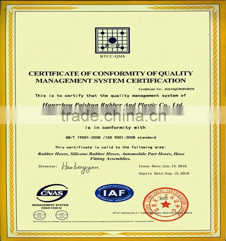 ISO 9001 Manufacturer 304 Stainless Steel 1/2'' PTFE Flexible Hose