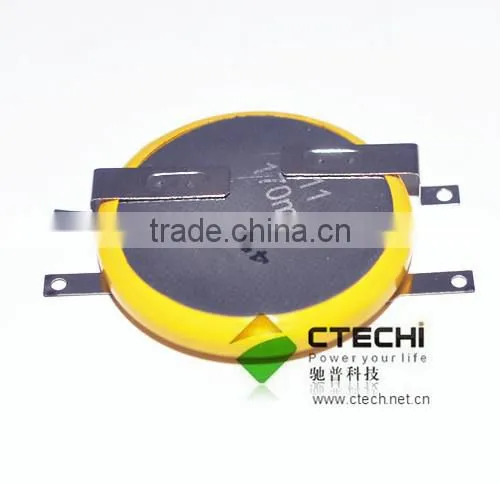 Li-ion 3.6V Rechargeable Battery LIR3048 with solder lir3048 with pins