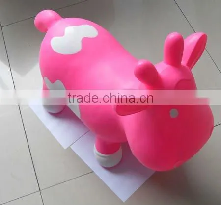 Jumping inflatable animal
