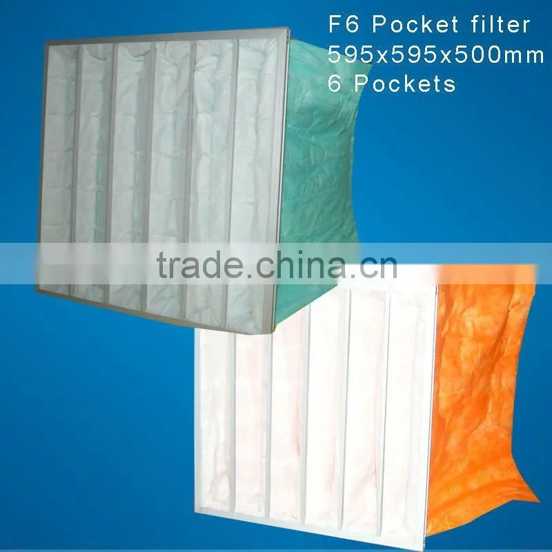 Medium effficiency pocket air filter for clean room