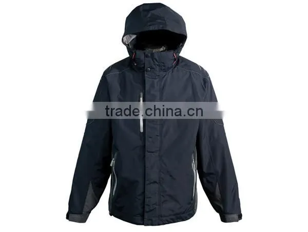 hoodie college jacket with rib hem