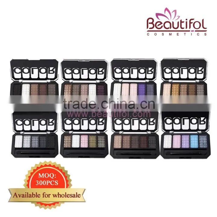 Multi- color baked powder glitter eyeshadow palette, wholesale makeup, small quantity cosmetics, cosmetics eye shadow
