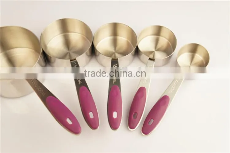 High quality stainless steel stackable measuring cups