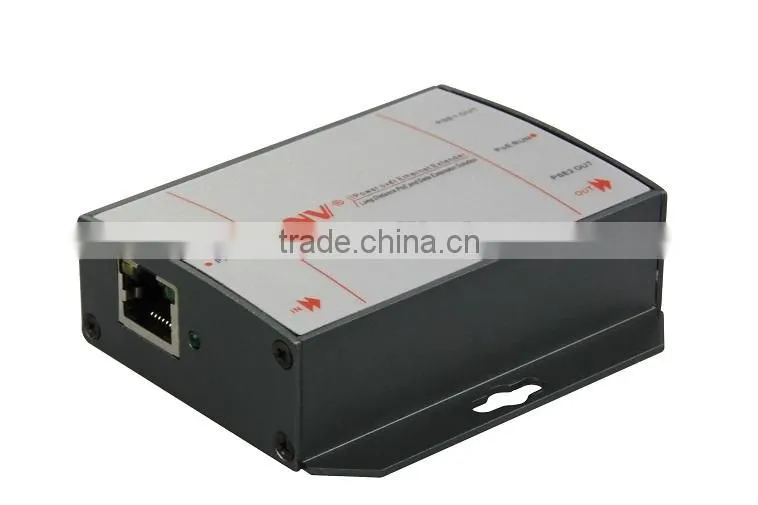 100m Fast Ethernet PoE extender support IEEE802.3af,15.4watts