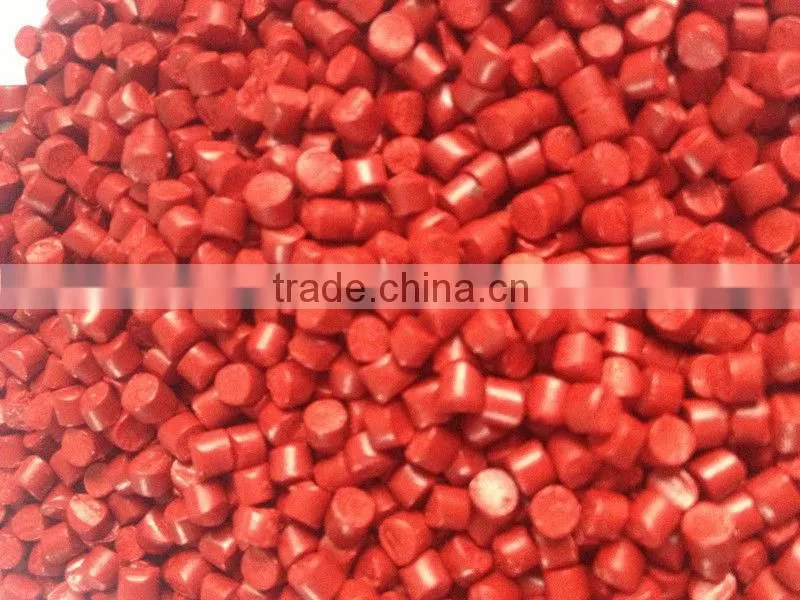 bright red masterbatch,red masterbatch,red pe masterbatch,good quality,high pigment.