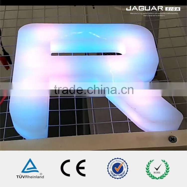 custom made durable outdoor waterproof advertising led lighted letter sign