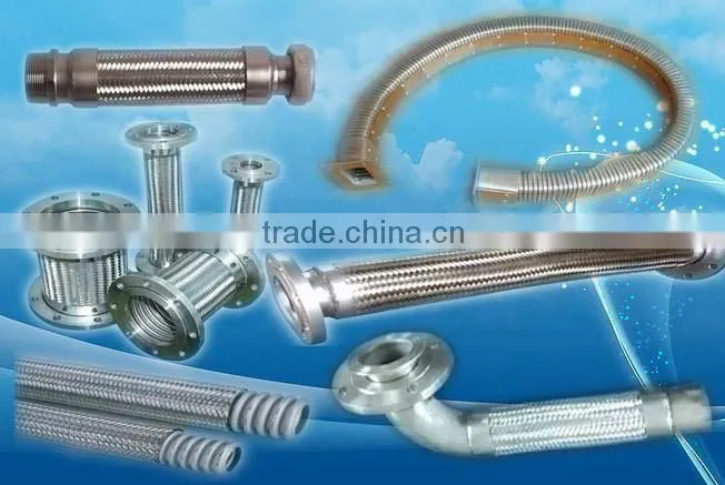 Low friction performance ptfe hose braided with stainless steel