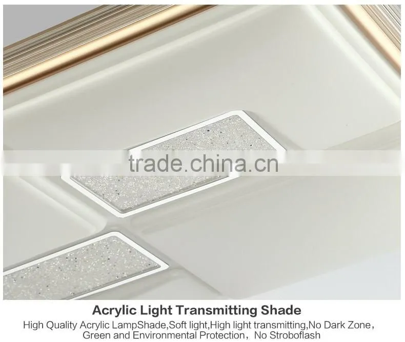2016 hot sales led ceiling light easy to install 30W to 60W square fixture ceiling light