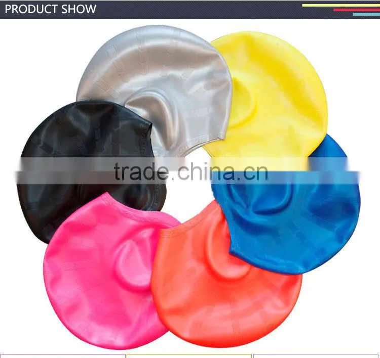 Ear protection swim caps/silicone swim caps