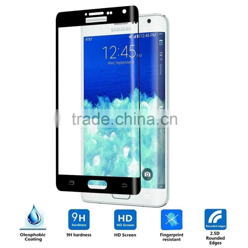 Keno For Samsung Galaxy Note Edge Full Cover Tempered Glass Screen Protector / Full Curved Edge Tempered Glass for Note Edge