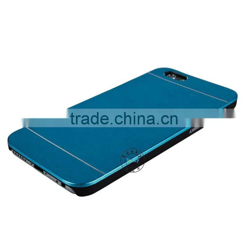 hot selling for iphone 6 hybrid pc case +metal cover
