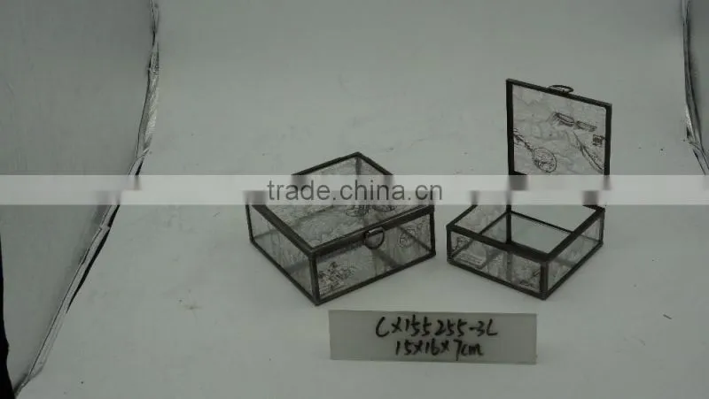 Factory made Glass Jewelry Boxes