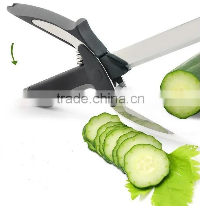 Hot selling kitchen helper 2 in 1 food chopper clever cutter