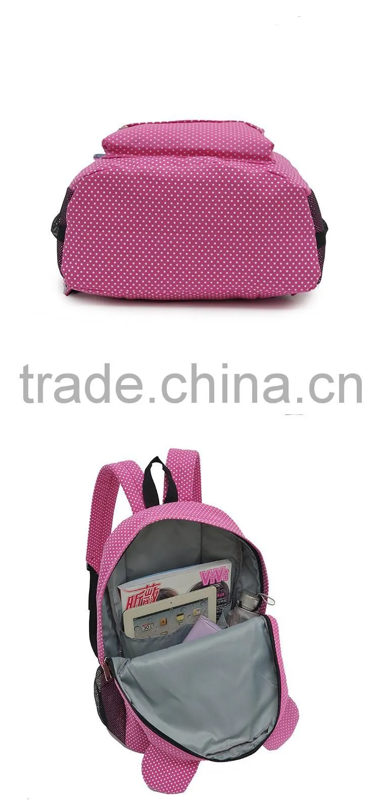 china products cute schoolbag custom backpack for girls
