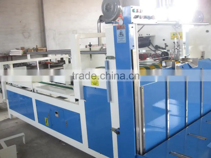 3 ply corrugated paper folder gluer machine / paper board glue machine
