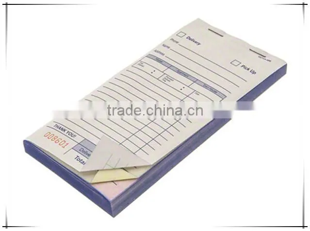 China supplied restaurant duplicate carbonless docket book