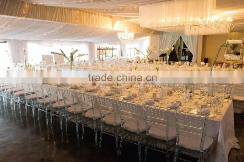 Foshan factory low price banquet plastic chiavari chair