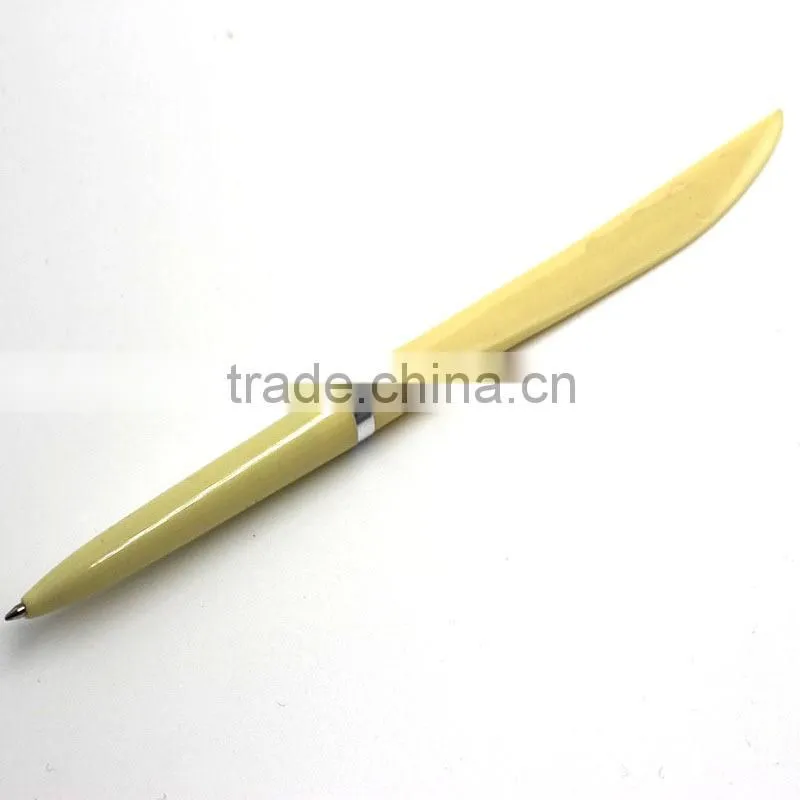 Hotel Pen Promotional Plastic Ball Pen Knife Shape Pen