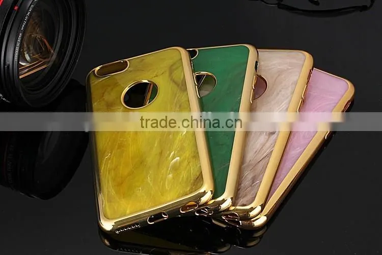Slim Soft Granite Marble Grain TPU Silicon Back Case Cover For iPhone 6 6s Plus