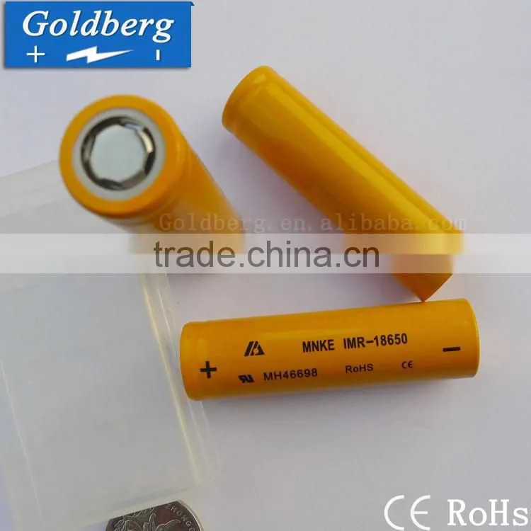 Wholesale full capacity for MNKE 18650 battery mnke imr 18650 1600mah rechargeable battery for kids bike