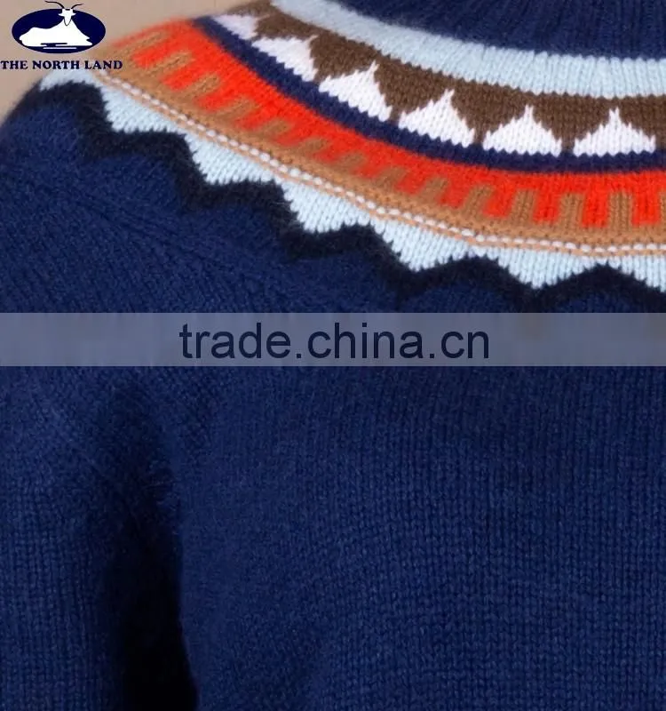 Ladies' Pullover with Jacquard Design CSW15121803L