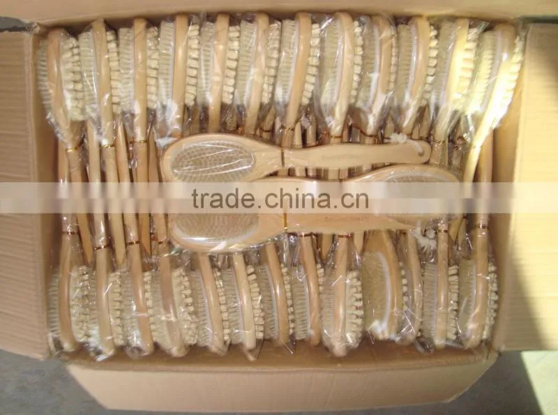 High quality long handle wooden dry skin exfoliating body brush