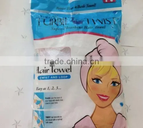 Fashion Super Absorbent ladies microfiber spa head towel wrap