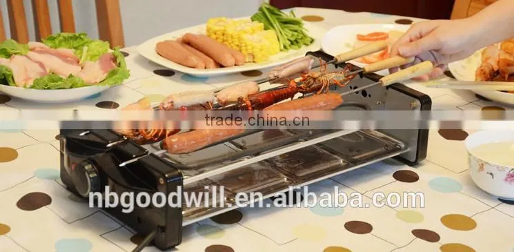 Smokeless electric heating barbecue stove, Korean barbecue pot, skewers stove, household barbecue machine, oven BBQ
