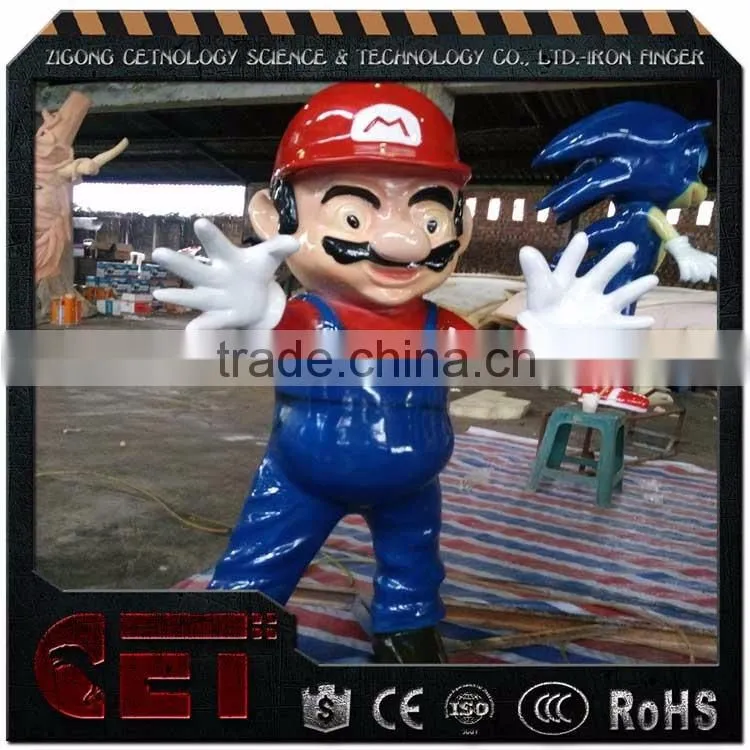 christmas fiberglass statues doraemon statues cute cartoon character statue