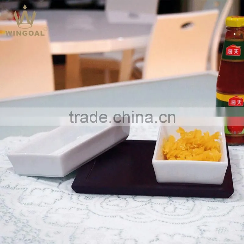 3 pieces porcelain square dish set lazy susuan