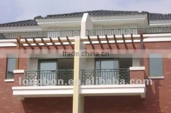 2015 Top-selling hand forged rod iron balcony fence