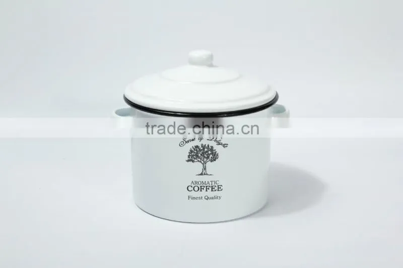 Enamel pot, stockpot, soup pot