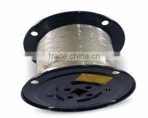 Top quality 304 stainless steel wire rope 1*7