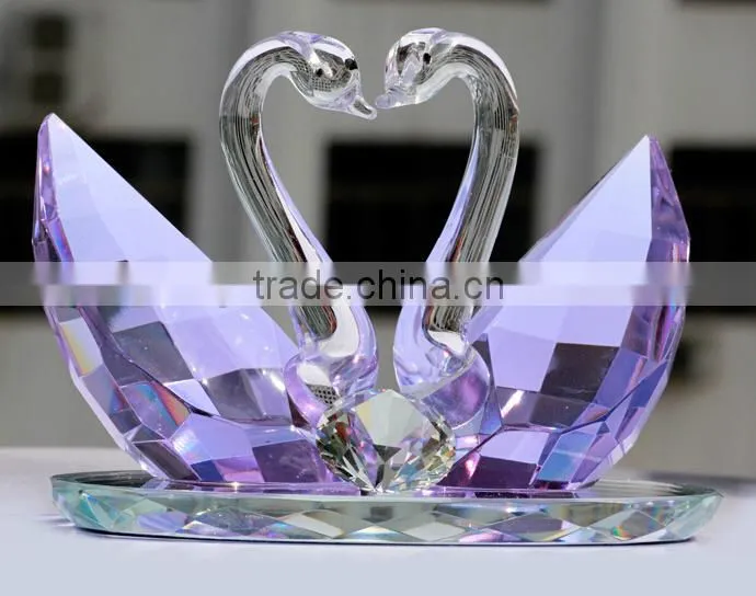 wedding gift new design crystal gift crystal swan
