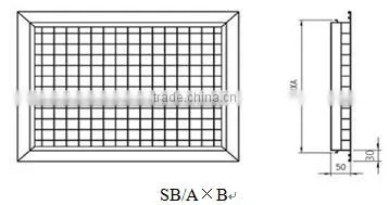 Adjustable HVAC Electric Plate Ceiling Diffuser