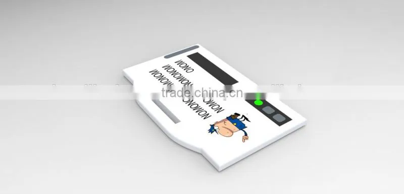 Badge with monitoring by GPS and Satellite