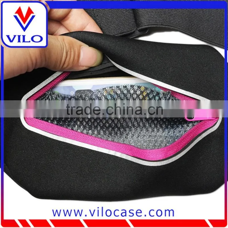 Neoprene sports waist running belt single pocket waist bag