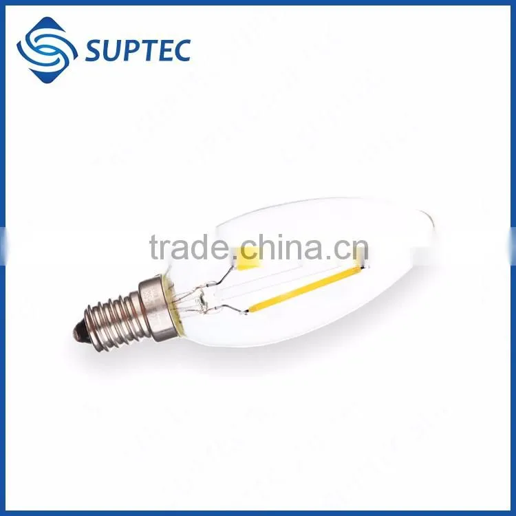 FREE SAMPLE Alibaba China E26 E27 B22 E12 E14 Dimmable LED Filament Bulb C35 LED Candle Light 2W 4W 6W 120V 230V 12V 24V
