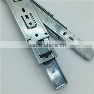 Jieyang kitchen iron 3-fold full extension ball bearing drawer guide rail