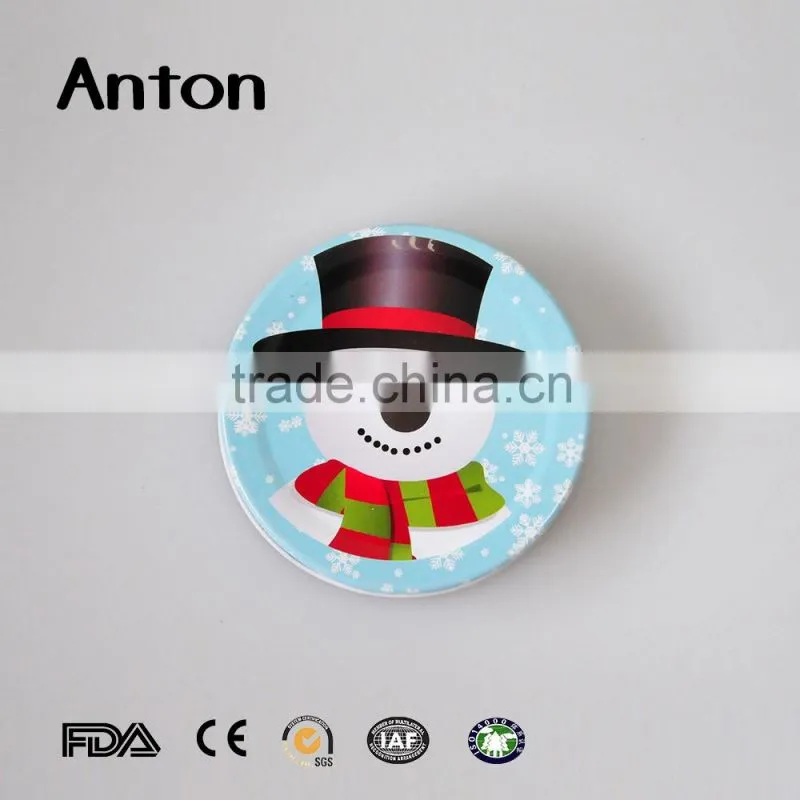 Canning drinking jars cartoon metal lids