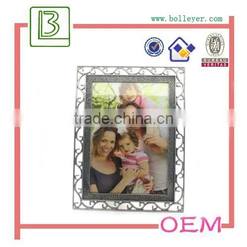 Home Decor Silver Toned Metal Picture Frame