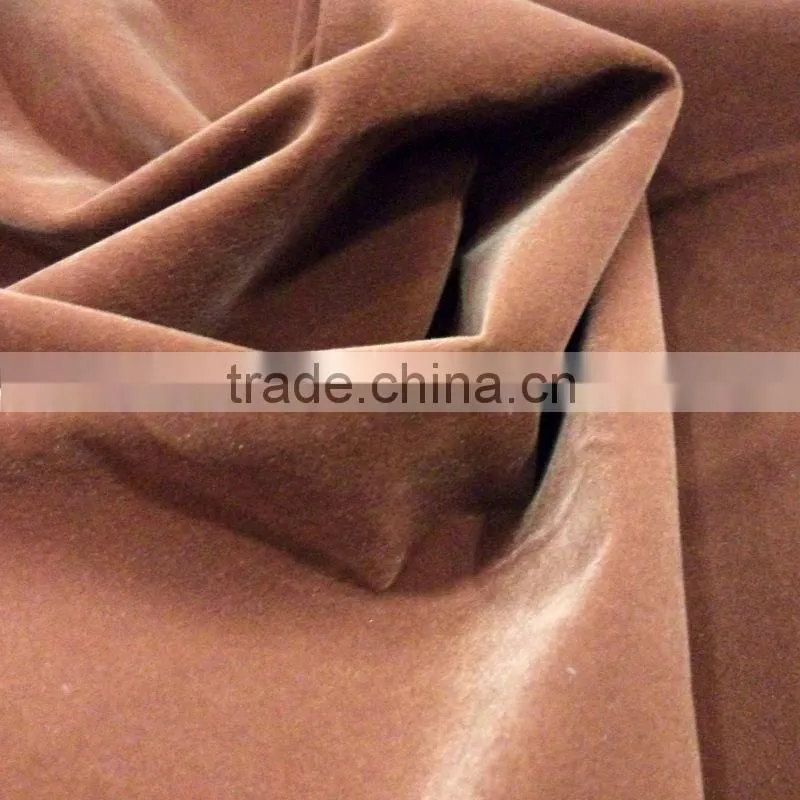 plain flock sofa fabric for hot sale