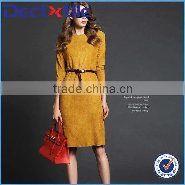 2015 New Fashion Faux Suede From made in China Have Casual Dress