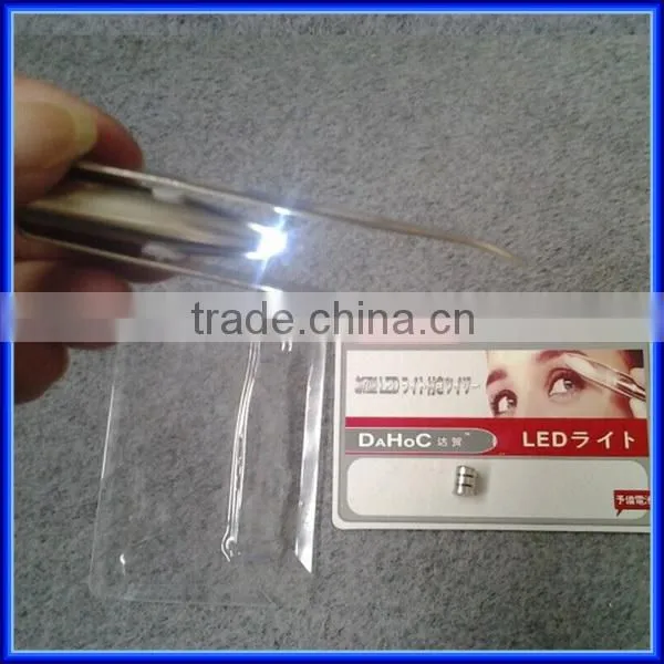 High quality tweezer with led/eyebrow clip/tweezer with led light