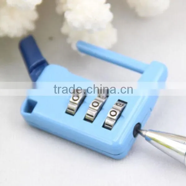 cheap keyless mechanical reset code safety promotional locks for bag