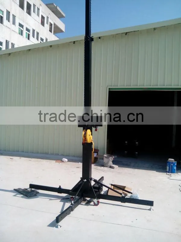 heavy duty 250kg up to 5.5m crank up tower mobile light truss lift tower with wheel