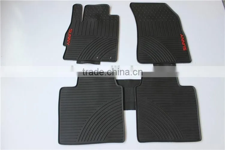 All Weather Full Set Rubber Car Floor Mat /Cargo Mat For Nissan Sunny